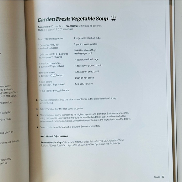 Vitamix Introduction to High-Performance Blending Culinary Techniques Book - Picture 5 of 6